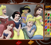 Hra - Disney Princess Online Coloring Page