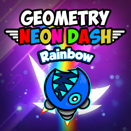 Hra - GeometryNeonDashRainbow